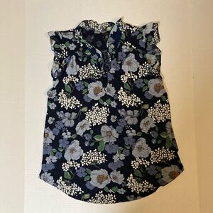 Floral Sleeveless Blouse